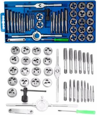 Rico 40 Parça Metrik Kılavuz Ve Pafta Seti Diş Açma Tamir RC3240 - 3